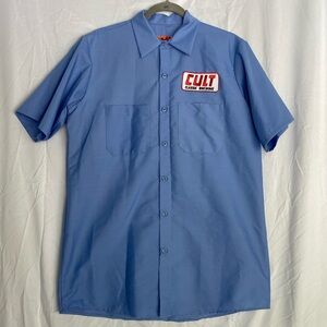 Mens short sleeve button down